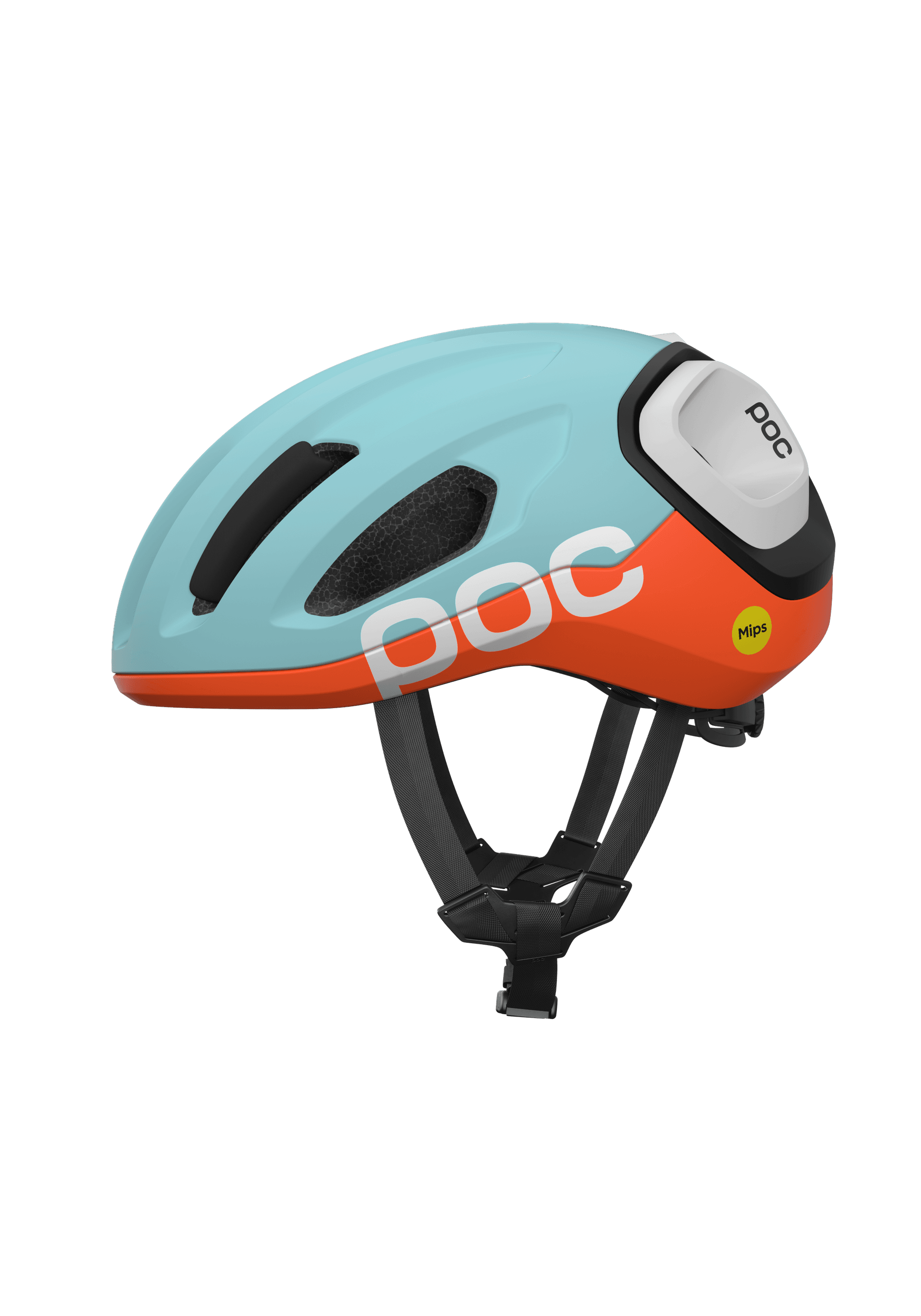 POC Amidal cycling helmet - Indicolite Blue Matt/Carnelian Orange Matt