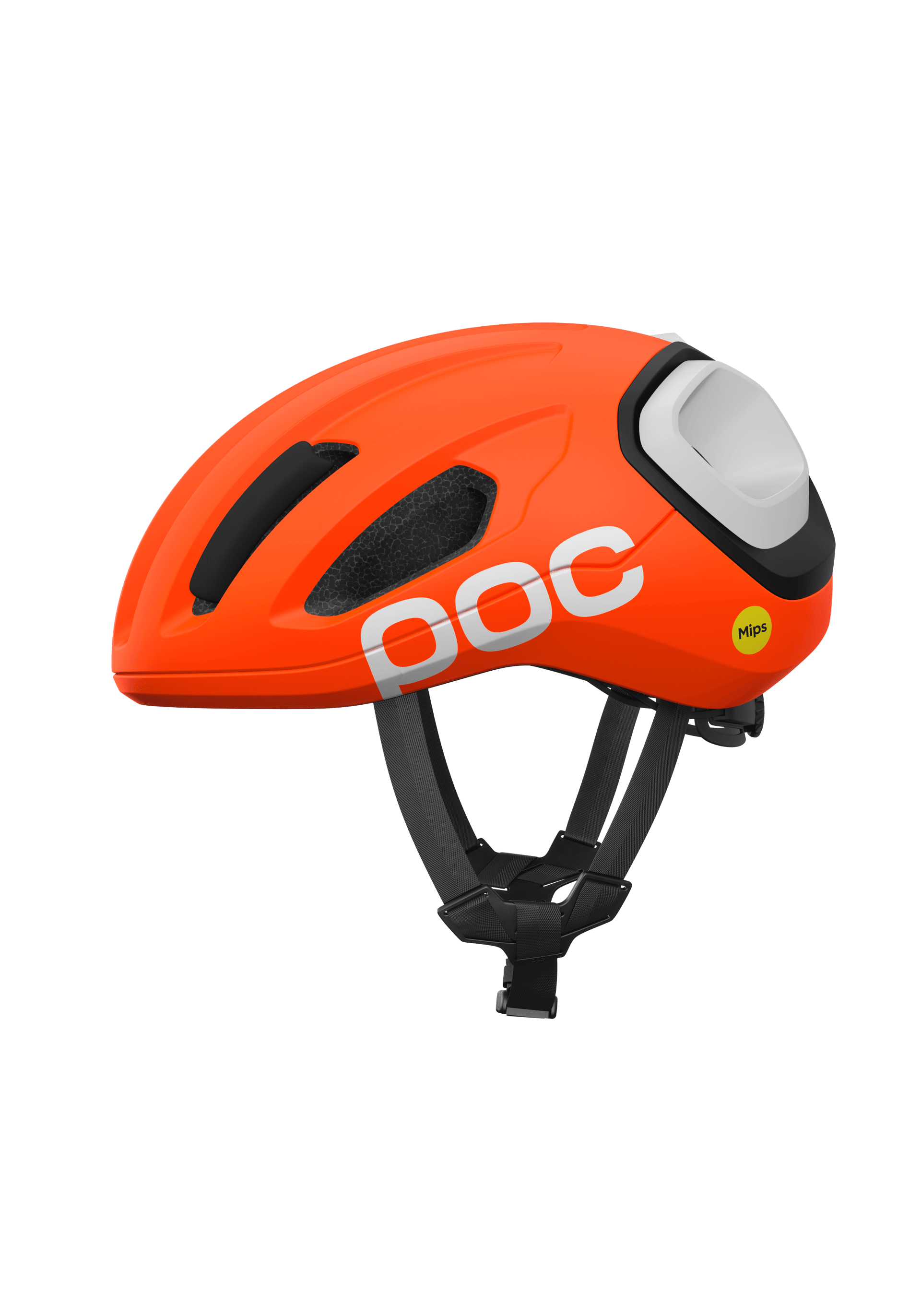 POC Amidal cycling helmet - Fluo. Orange Matt/Uranium Black Matt/Hydrogen White Matt