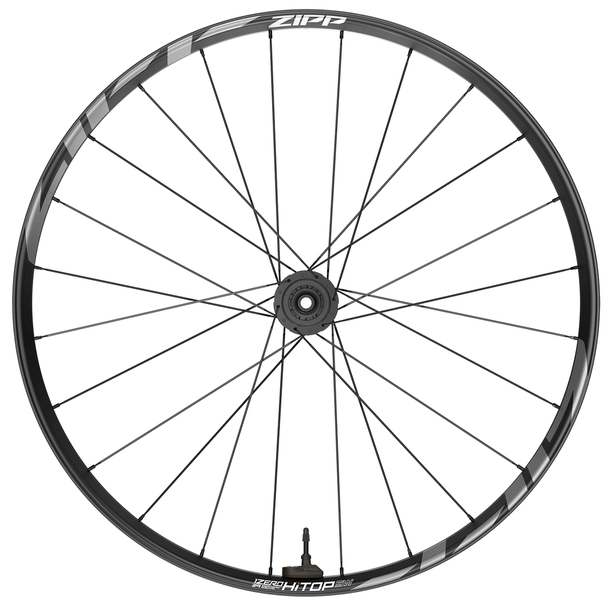 Zipp 1ZERO HITOP SW Carbon Mountain Wheels — Rear-Silver