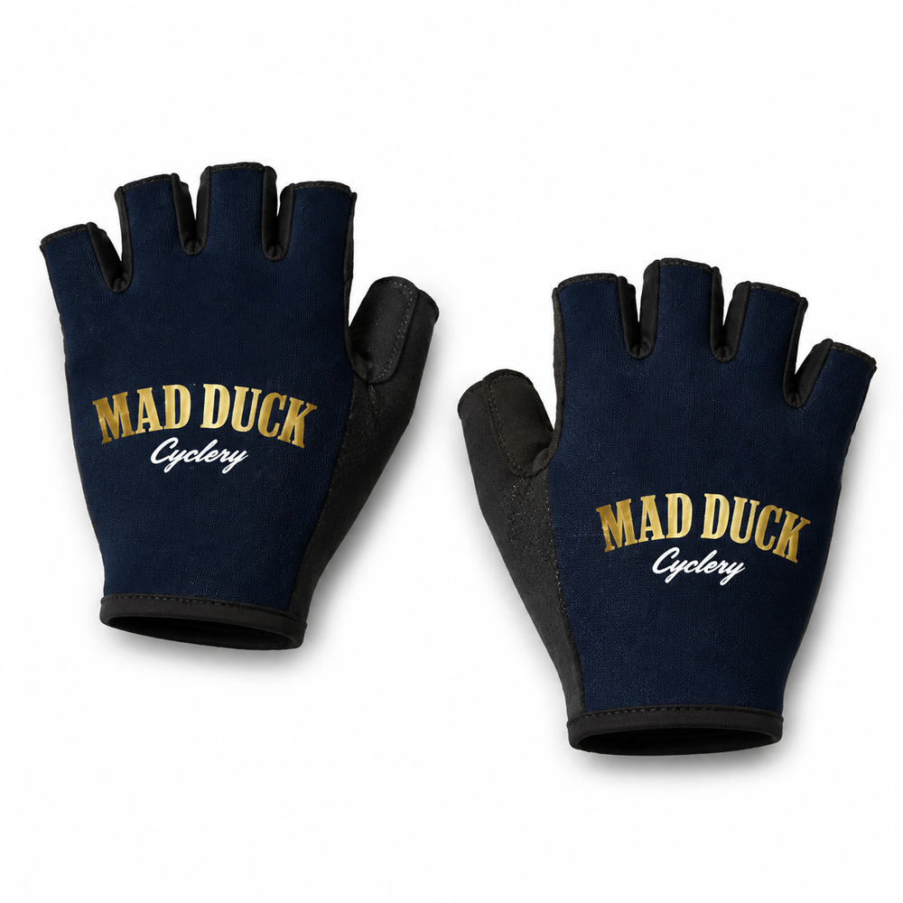 Mad Duck Custom Team Race Short-Finger Gloves by Castelli