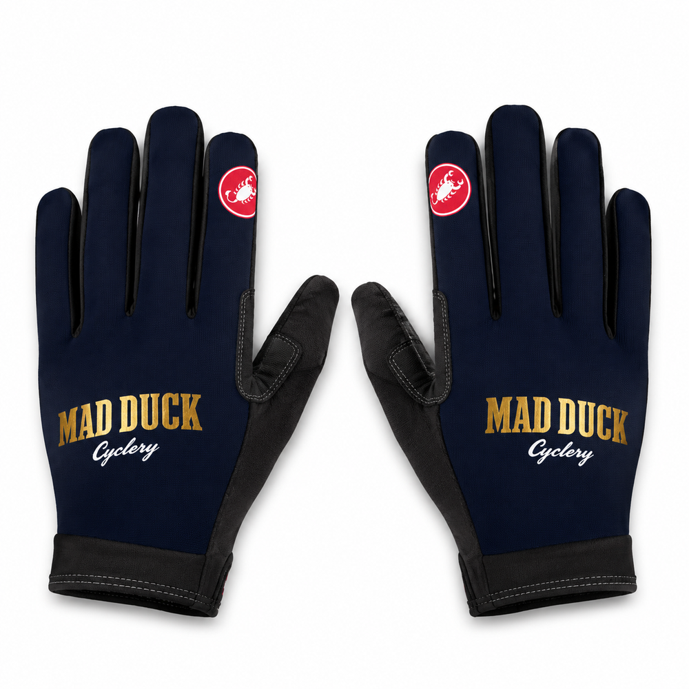 Mad Duck Custom Team Race Long-Finger Gloves by Castelli