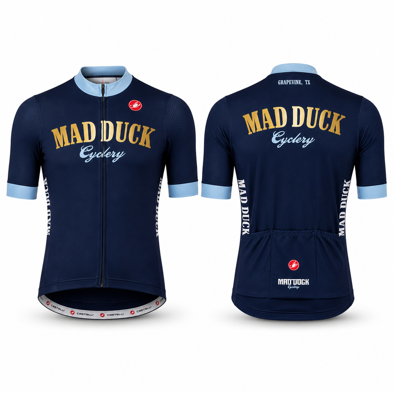Mad Duck Navy and Gold Men's Jersey