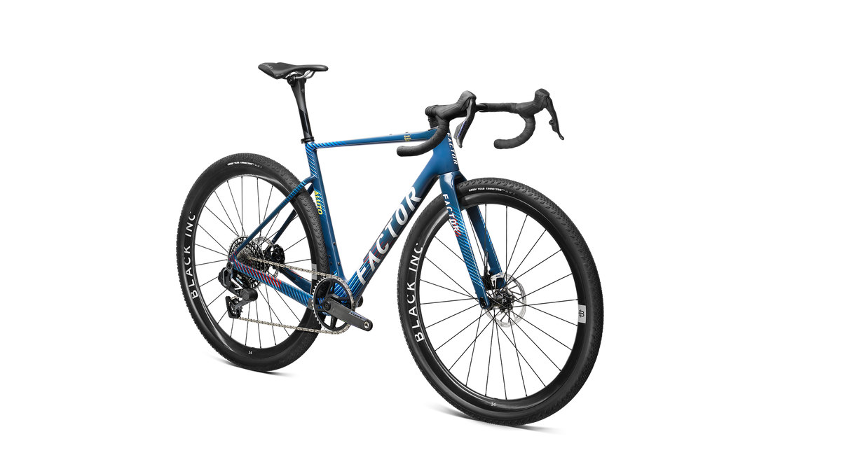 Factor ALUTO gravel bike in Raptor Blue