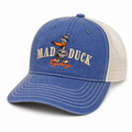 Mad Duck Cyclery vintage trucker hat — Blue / Cream