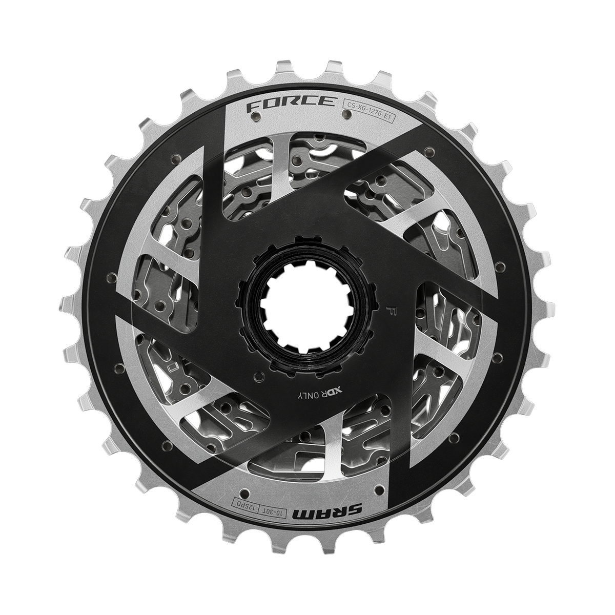 SRAM FORCE E1 XG-1270 12-Speed Cassette — 10-30T